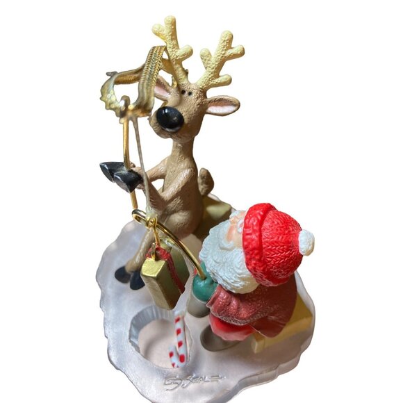 Hallmark Keepsake Ornament “Fishing for Santa” Collector's Club Exclusive 1995 - Picture 2 of 11